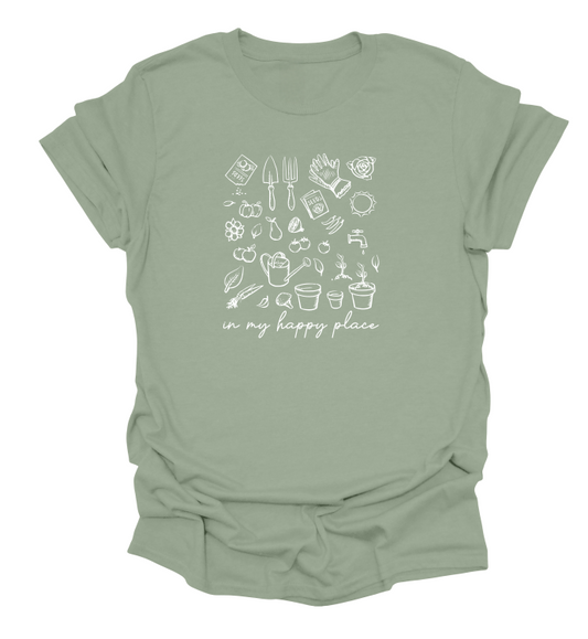 In My Happy Place Gardening T-Shirt
