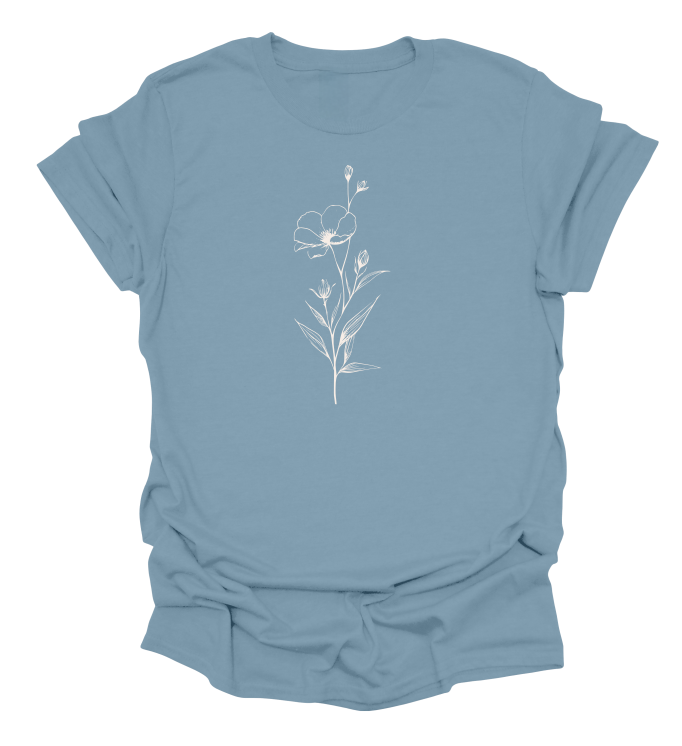 FIne Line Floral T-Shirt