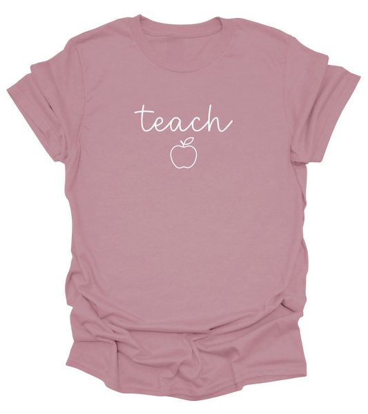 Minimalist Script Teach T-Shirt