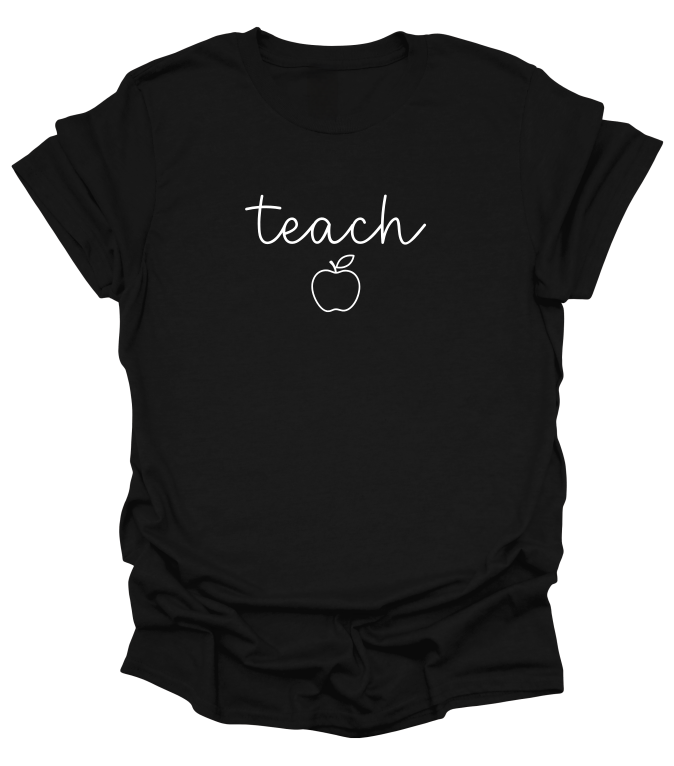 Minimalist Script Teach T-Shirt