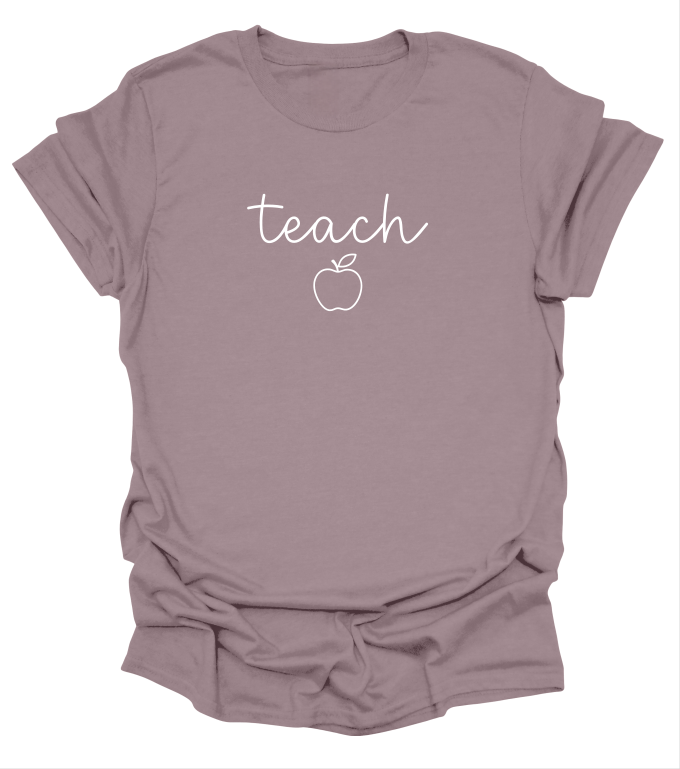 Minimalist Script Teach T-Shirt