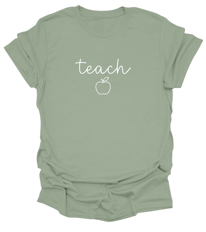 Minimalist Script Teach T-Shirt