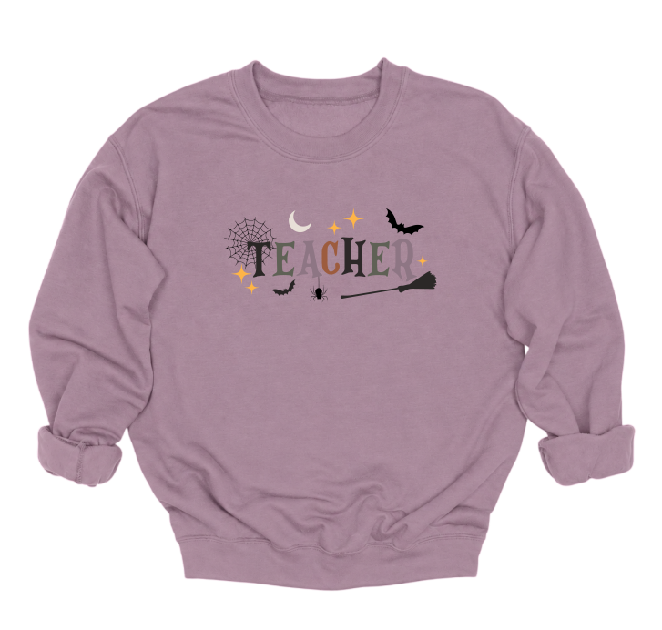 Halloween Teacher Crewneck Sweater