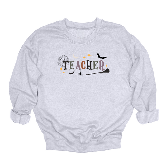 Halloween Teacher Crewneck Sweater