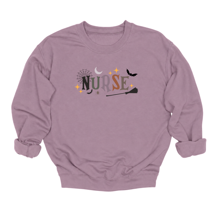 Halloween Nurse Crewneck Sweater
