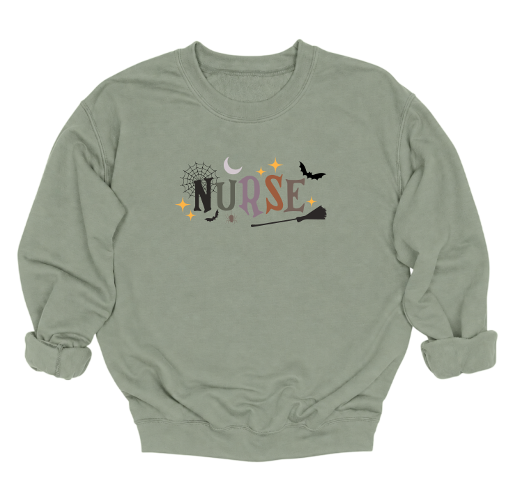 Halloween Nurse Crewneck Sweater