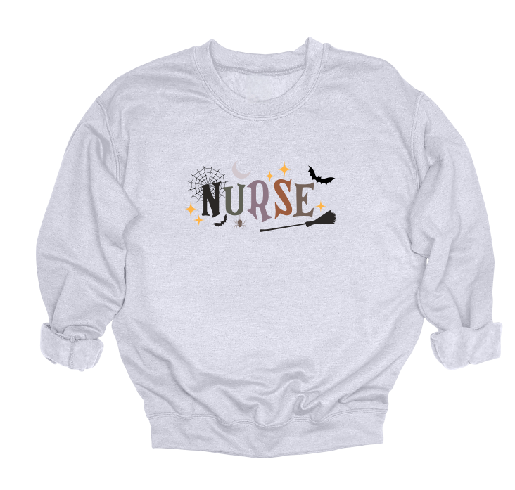 Halloween Nurse Crewneck Sweater