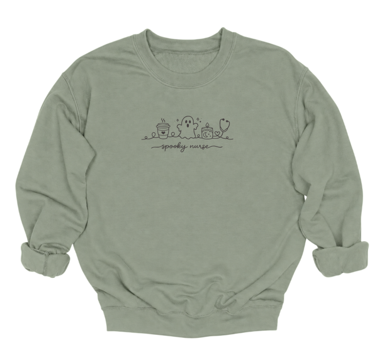 Spooky Nurse Crewneck Sweater