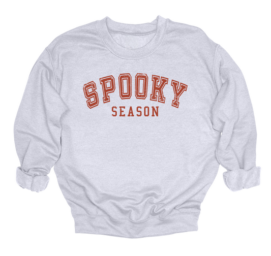 Spooky Season Varsity Crewneck Sweater