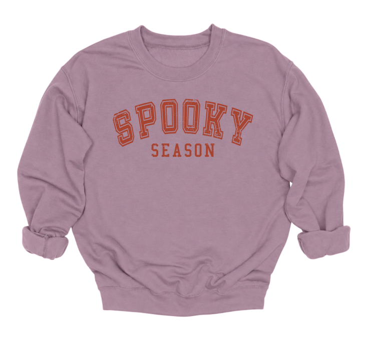 Spooky Season Varsity Crewneck Sweater