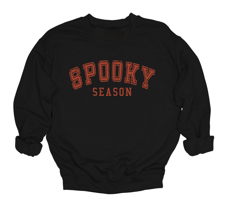 Spooky Season Varsity Crewneck Sweater