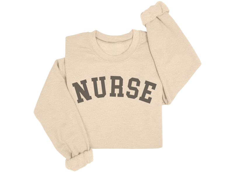 Varsity Nurse Crewneck Sweater