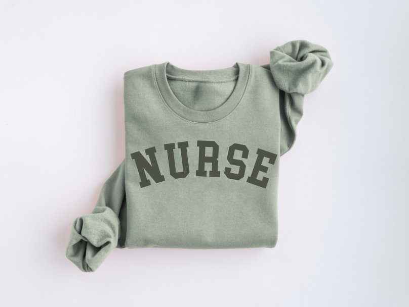 Varsity Nurse Crewneck Sweater