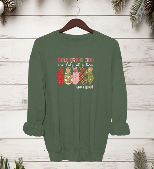 Delivering Joy Crewneck Sweater