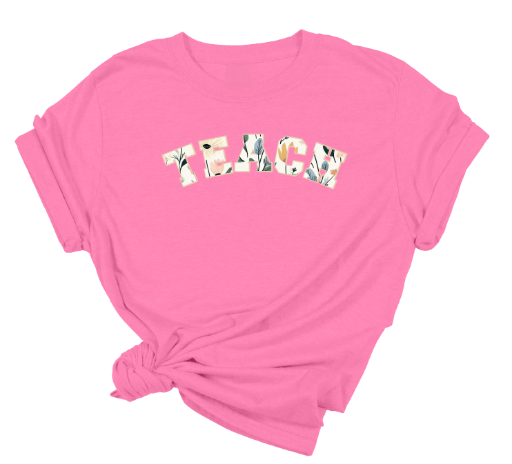 Floral Teach T-Shirt