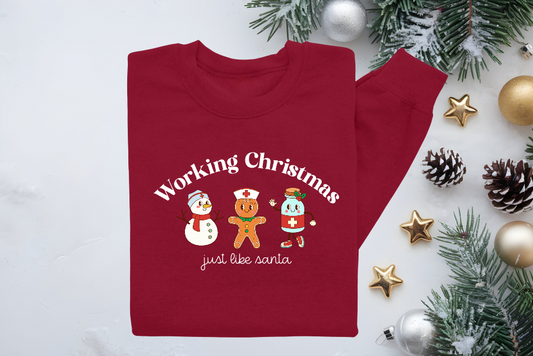 Working Christmas Crewneck Sweater
